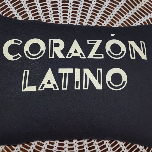 Rag Frog Revival Corazon Latino throw pillow COVER ONLY size 11"x14" - Picture 4 of 4